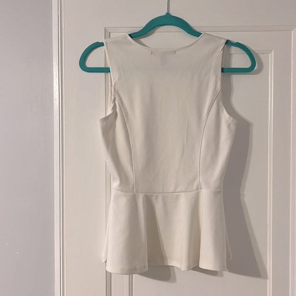 White peplum tank - Picture 2 of 4